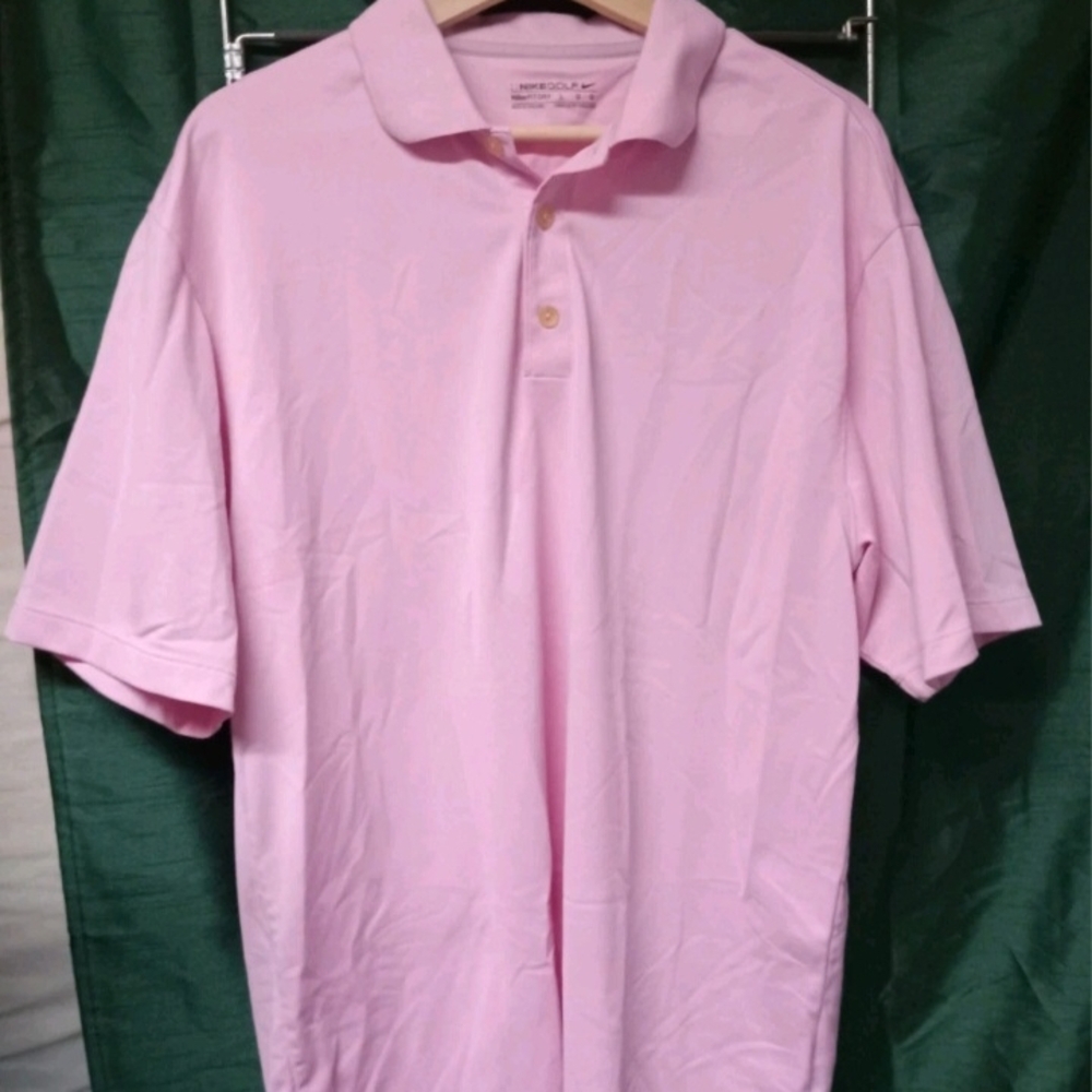 Nike Men's Pale Pink Polo Shirt